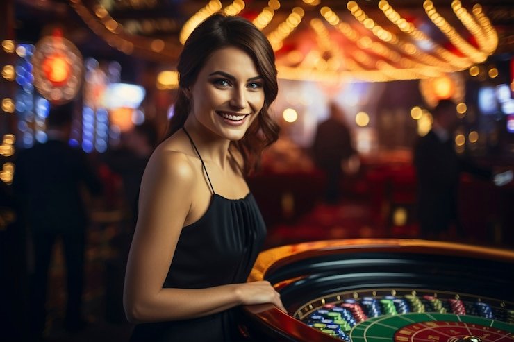 Antarmuka aplikasi megahoki menampilkan meja dealer langsung dan pasar sportsbook