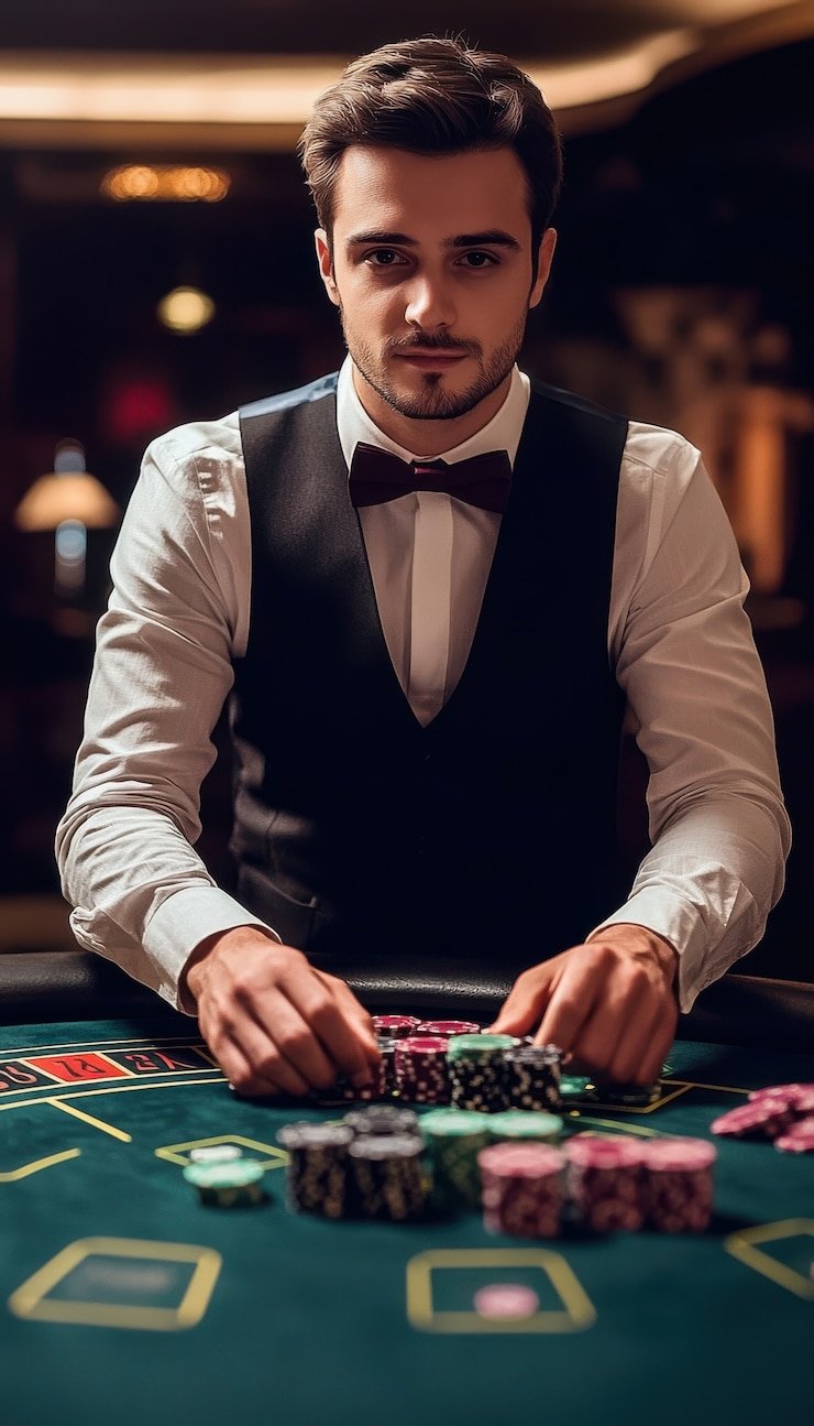 Diagram tabel pembayaran Caribbean Stud Poker menunjukkan peringkat tangan dan nilai pembayaran